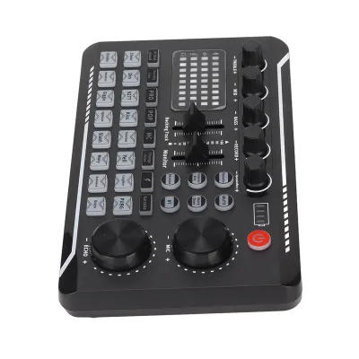 Obrázek produktu pro Zvuková karta pro živé vysílání,Zvukový mixér,Zvuková karta USB pro živé vysílání,DJ mixér,Sada zařízení pro podcast,Sada vícekanálového zařízení
