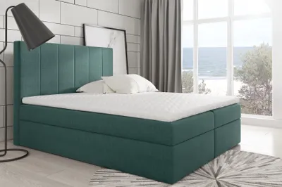 Produktbild von Boxspringbett BOLLO , Pocket Matraze Topper , 180 x 200 cm , ( Gruen - Inari 87 )