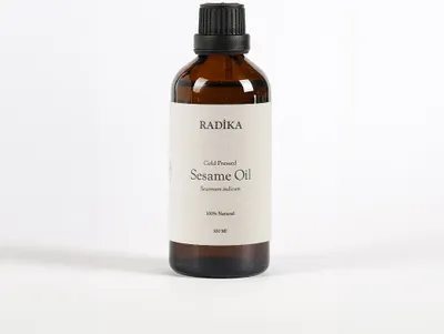 Immagine prodotto di Olio di sesamo, spremuto a freddo, 100% puro, biologico, naturale, 100 ml