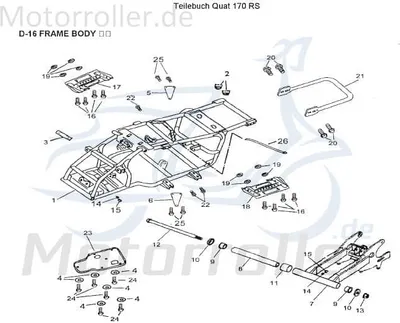 Produktbild von AEON Motorhalterung links Overland 180 Quad ATV 180ccm 4Takt Motorroller.de Motorträger Motorwippe Motorkonsole Motorachse Motorschwinge Motor-Halter