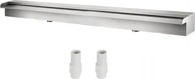 Obrázok produktu pre Bazénová fontána - 59 cm - RVS - Vodopád - Na vnútorné a vonkajšie použitie - S konektorom, hadicovou svorkou a teflónovou páskou