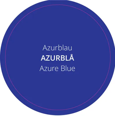 Produktbild von Leinölfarbe - Innen-& Außen - Azurblå - Azurblau (0,25 Liter) - natürlicher Holzschutz - Schweden chemikalienfrei