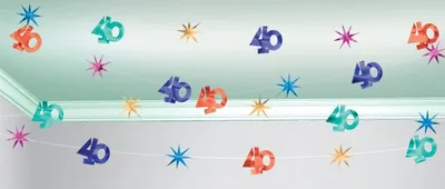 Produktbild von Deckengirlande 40. Geburtstag 30 m