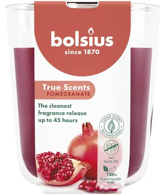 Productafbeelding van Bolsius Geurglas 97/85 True Scents Pomegranate (1 stuk)