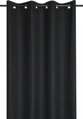 Produktbild von STOF | Gardinen - PORTLAND - 140x260 cm - Schwarz - 100% Verdunkelung - Elegant und vielseitig