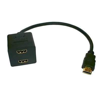 Obrázok produktu pre Kábel rozbočovač HDMI 1xHDMI-2xHDMI 30cm