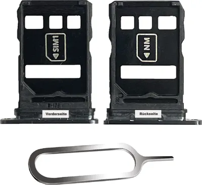 Produktbild von Huawei P40 Sim Karten Halter Tray Adapter Fach Stecker Slot + Nadel Dual Single Schwarz