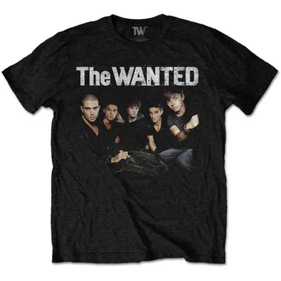Immagine prodotto di The Wanted | Maglietta ufficiale della band | Retro, media, nero