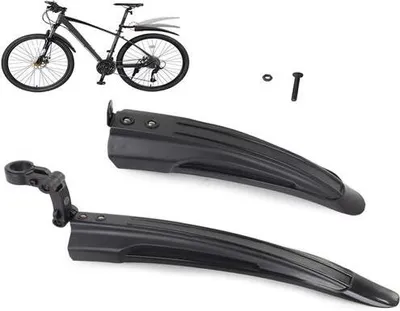 Produktbild von Fahrrad Schutzblech Schwarz Set 24 - 28 Zoll Vorne & Hinten Universal Kotflügel