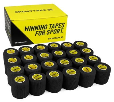 Imagen del producto de Cinta adhesiva para fútbol, cohesiva, de 5 cm x 4,5 m, color , para lesiones deportivas