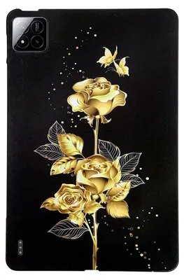 Produktbild von Tablet TPU Hülle für Xiaomi Pad 8 / 8 Pro / Pad 7 / 7 Pro Goldene Rose Motiv