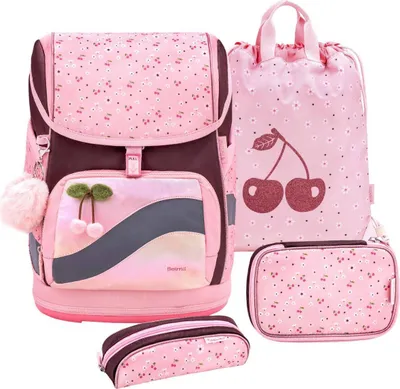 Produktbild von Belmil Schulranzen Set Smarty Plus Premium für Mädchen (Cherry Blossom) 2025