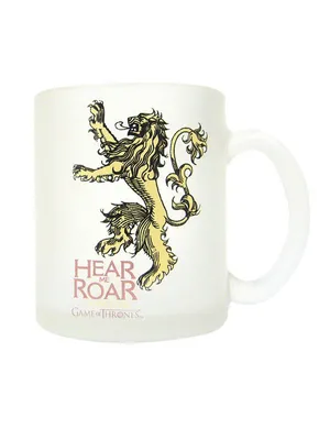 Productafbeelding van Sd Toys, Game of Thrones, Lannister, transparant glazen beker, goudkleurig. Eén maat