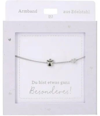 Obrázok produktu pre Dámske náramky z nehrdzavejúcej ocele s príveskom v tvare srdca, strieborné alebo zlaté, nastaviteľné 15–20 cm – Anjel strieborný