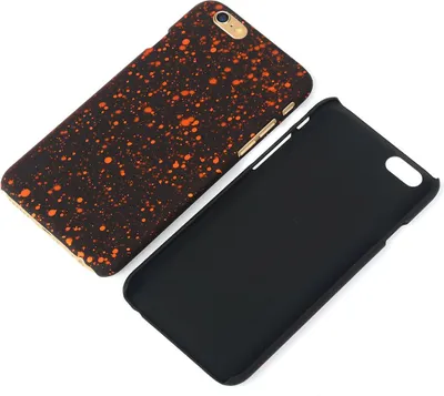 Produktbild von Handy Hülle Schutz Case Bumper Schale für Apple iPhone 6 Plus 3D Sterne Orange