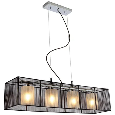 Produktbild von Brilliant Pendelleuchte Cage Bronze Nickel max. 4 x 20W E14 ohne Leuchtmittel kürzbar