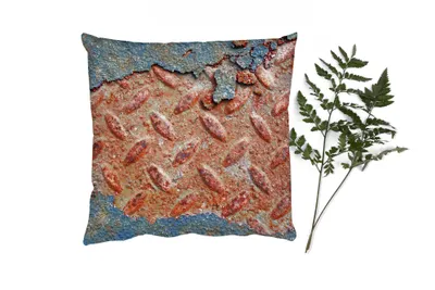 Produktbild von MuchoWow® Zierkissen Sofakissen Wohnzimmer Dekokissen 45x45 cm Diamantplatte - Beton - Vintage - Rost - Schlafpolster - Polster für das Sofa