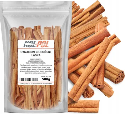 Zdjęcie produktu dla CYNAMON CEJLOŃSKI LASKI 500g Oryginalny Laska Cynamonu jakość Kol-Pol
