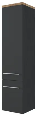 Produktbild von Säulenschrank Dasa mit 2 Türen - graphit/mattgrau