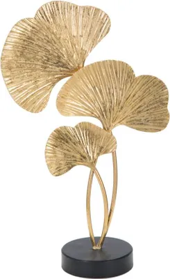 Zdjęcie produktu dla Złota metalowa rzeźba z czarną podstawą 24,5x10,5x40,5 cm