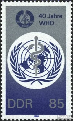 Produktbild von Briefmarken DDR 1988 Mi 3214 (kompl.Ausgabe) postfrisch 40 Jahre Weltgesundheitsorganisation