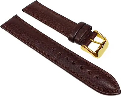 Produktbild von Herzog Soft-Kalb Uhrenarmband weiches Kalbsleder Dunkelbraun 22906G, Stegbreite:20mm