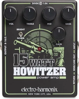 Obrázek produktu pro Electro Harmonix 15Watt Howitzer – Elektrický kytarový zesilovač v provedení pedálu