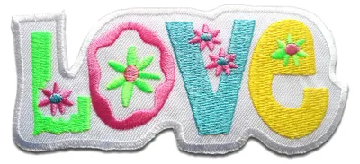 Produktbild von Catch the Patch Love Liebe - Aufnäher, Bügelbild, Aufbügler, Applikationen, Patches, Flicken, Zum Aufbügeln, Größe: 11 x 8.5 cm