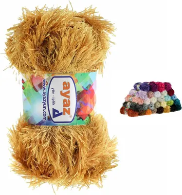 Produktbild von 100g Strickgarn Yumos Fransenstrickgarn Strickwolle Häkelgarn