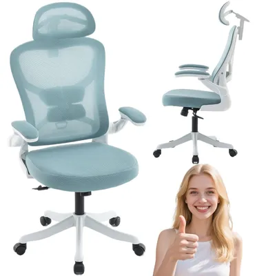 Image de Chaise de bureau ergonomique - Chaise de bureau - Chaise de travail - Chaise pour ordinateur - Chaise de bureau avec roulettes