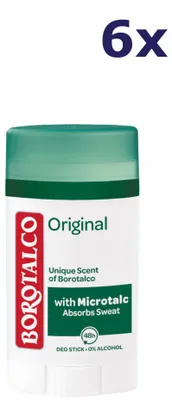 Produktbild von 6x Borotalco Original Deodorant-Stick 40 ml