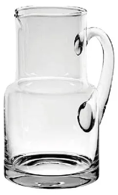 Produktbild von Glaskrug 1,2 Liter, 21 cm hoch, 10 cm breit, 10 cm tief, robust, modernes Design
