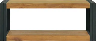 Imagen del producto de vidaXL Estante de baño de pared, 90x45x35 cm, madera maciza de teca
