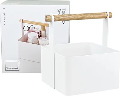Produktbild von Yamazaki 2313, Ablageschale, Weiß, Holz, Quadratisch, Stahl, Holz, Einfarbig, Drinnen