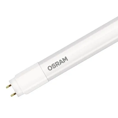 A close-up shot of an OSRAM LED light bulb.
