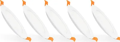 Produktbild von LED Einbaustrahler flach 18W Rund SuperSlim Ausschnitt Ø 205 mm (Pack 5) 4000K Neutralweiß