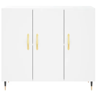 Produktbild von Möbel 2025 - Sideboard Weiß 90x34x80 cm Holzwerkstoff - Kommoden Neu3413