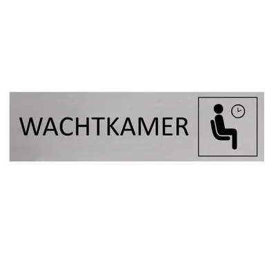 Produktbild von CombiCraft Aluminium Türschild mit Wachtkamer 165x45mm