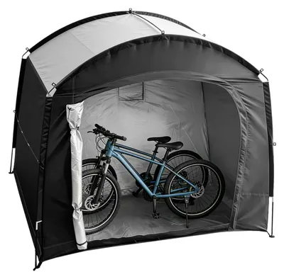 Imagen del producto de Tienda de campaña impermeable, para 2-5 bicicletas, fabricada con tejido Oxford 210D, ideal para uso en exteriores