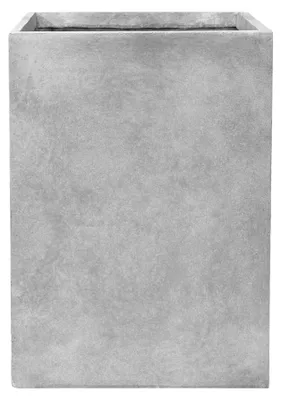 Produktbild von Pflanzkübel aus Beton Provencelia KUBIX Lichtgrau, 38x38 cm x H54 cm, frostbeständig