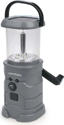 Produktbild von EASYmaxx Akku-Lampe mit Radio - Lädt über Solar, Kurbel und USB
