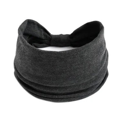 Produktbild von Sport-Stirnband für Damen, einfarbig, verstellbare Breite, hochelastisch, schweißabsorbierend, Yoga-Stirnband, Alltagsaccessoires, Dunkelgrau