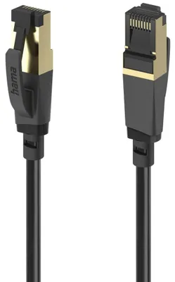Obrázek produktu pro Hama 00202003, 5 m, Cat8, S/FTP (S-STP), RJ-45, RJ-45, Černá