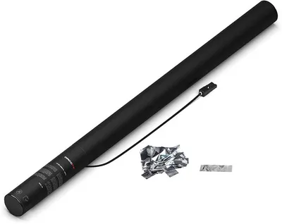 Produktbild von Elektrische Kanone 80 cm – Metallisches Konfetti – Silber