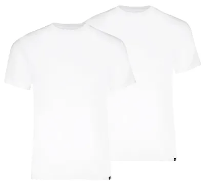 Produktbild von Alltags Rundhals T-Shirt 2er-Pack – Weiß – M