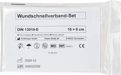 Produktbild von SÖHNGEN Pflaster-Schnellverband 1008213 DIN 13019-E 10x6cm 12St.
