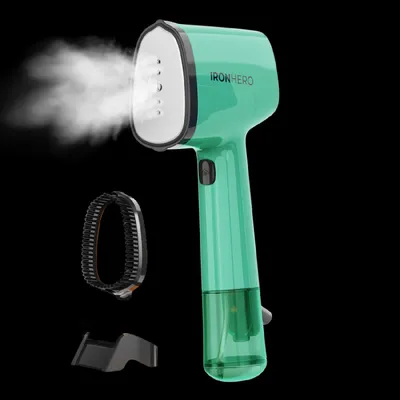 Produktbild von Cecotec IronHero V-1500, Tragbare Dampfbürste, 0,5 min, Mintfarbe, Tasten, 25 g/min, Aluminium