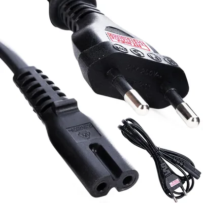 Produktbild von Stromkabel Euro Netzkabel EU Stecker Strom Anschluss Kabel TV Radio Netzkabel