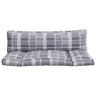 Immagine prodotto di Cuscini per Pallet 2 pz a Quadri Grigi in Tessuto