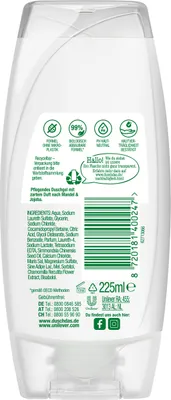 Produktbild von Duschdas Duschgel Care Mandel Jojoba milde Pflegedusche 225ml